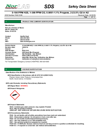 Thumbnail of document Data Sheet - Bump Gas